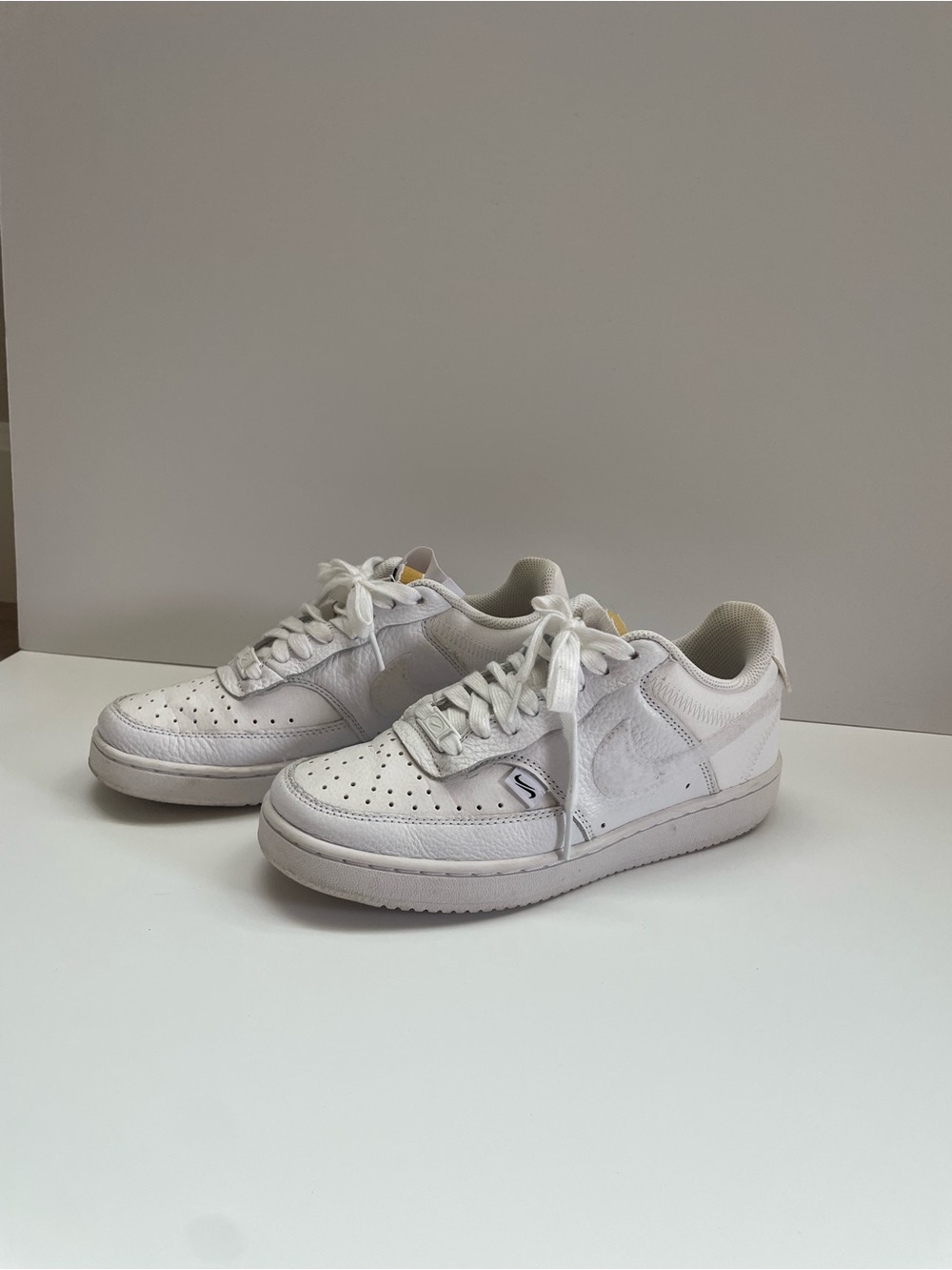 Nike Women’s Court Low White Low-Top Leather Sneakers
